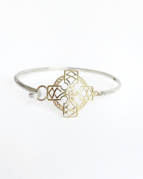 New! Celtic Cross Bangle