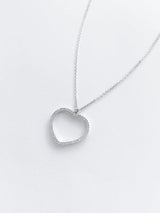 Newly Added! Diamond Heart Pendant - Medium