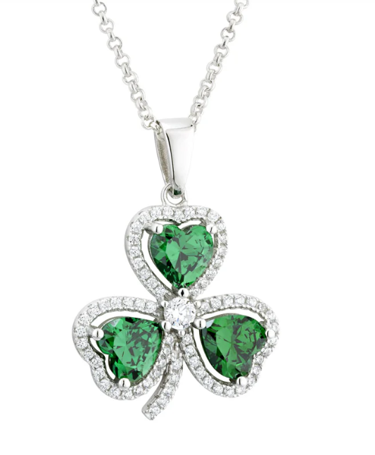 Dazzling Shamrock Pendant