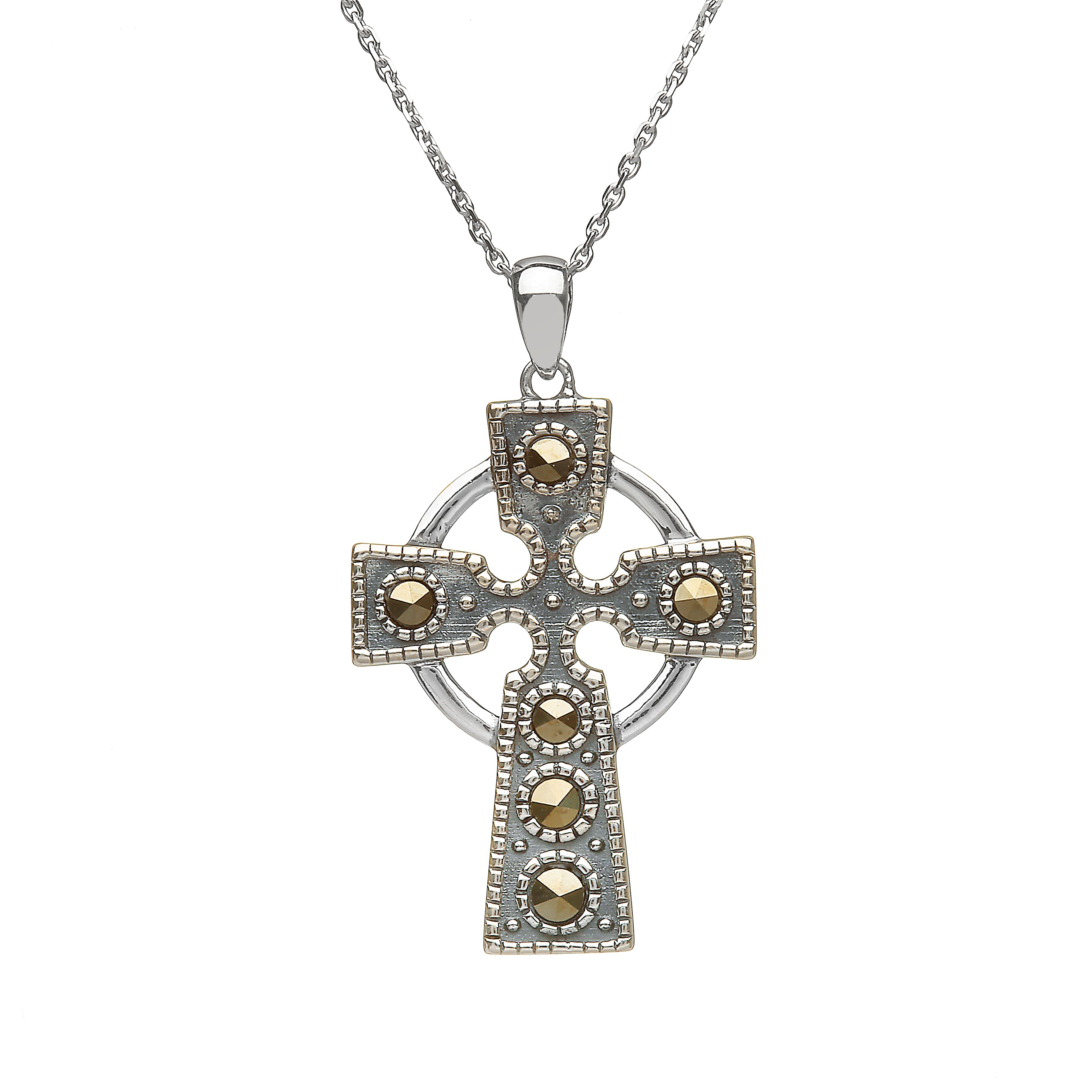 Marcasite on sale cross pendant