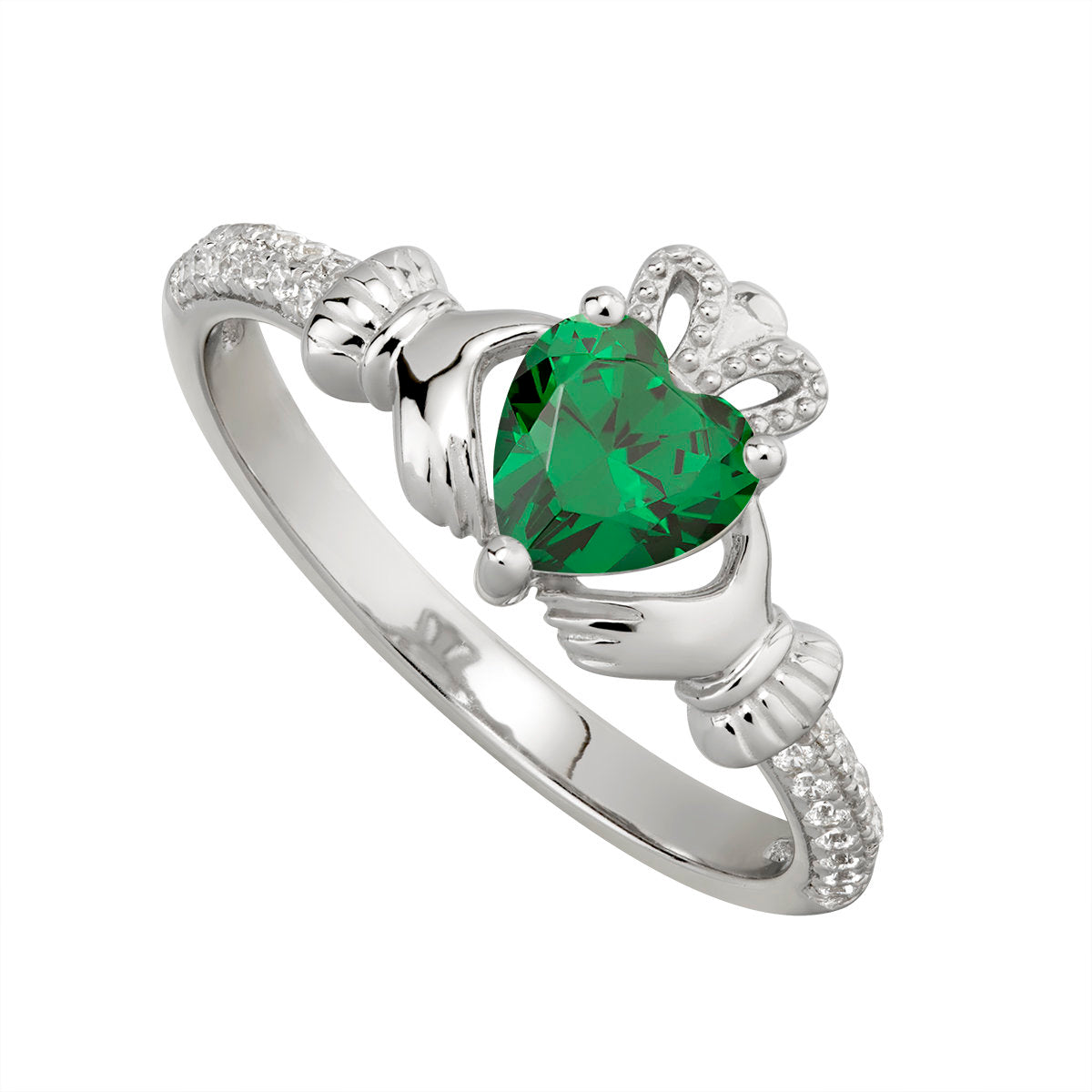 Green stone engagement deals ring